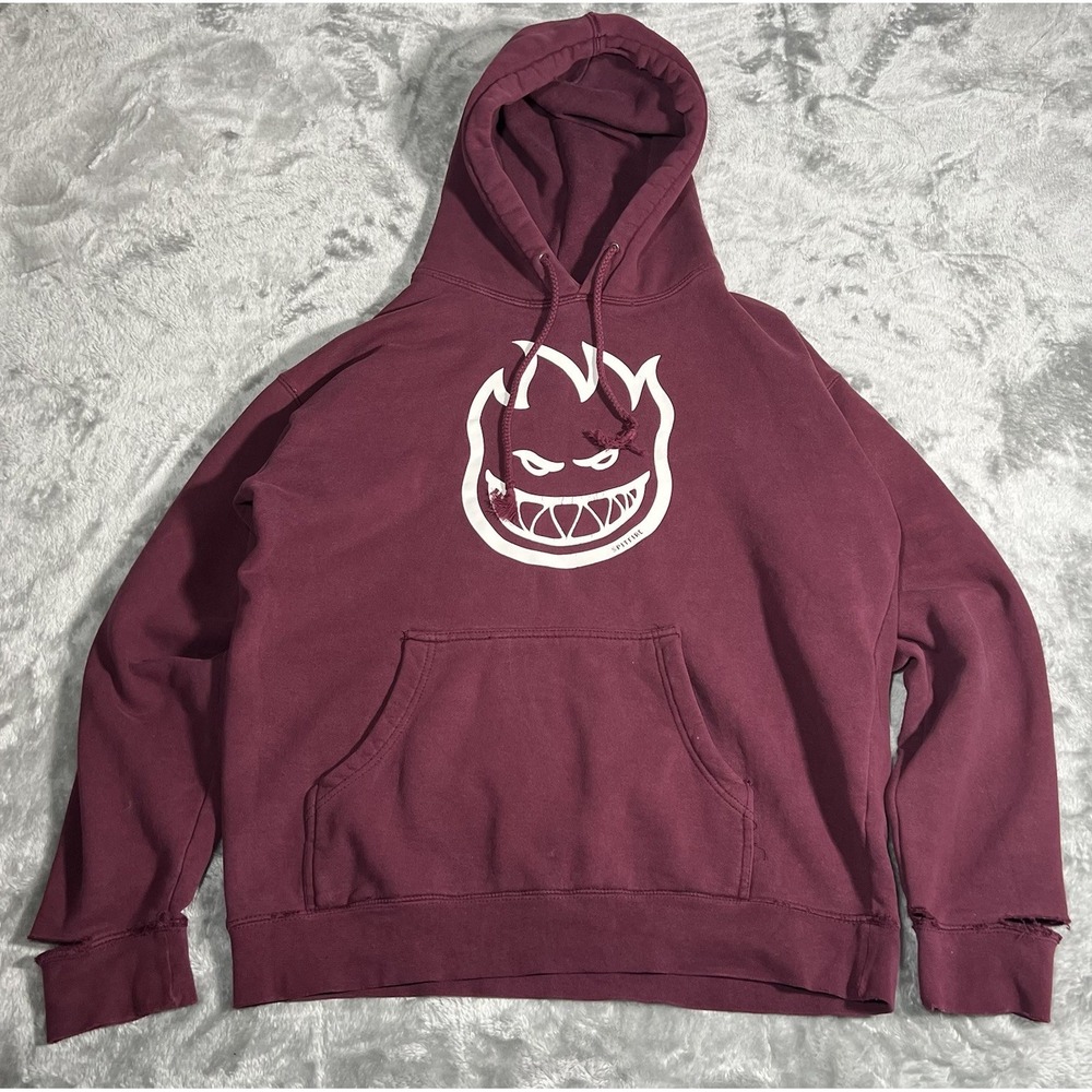 Spitfire Skateboard Hoodie Medium Baggy 90s Y2K Grunge Thrashed Vintage